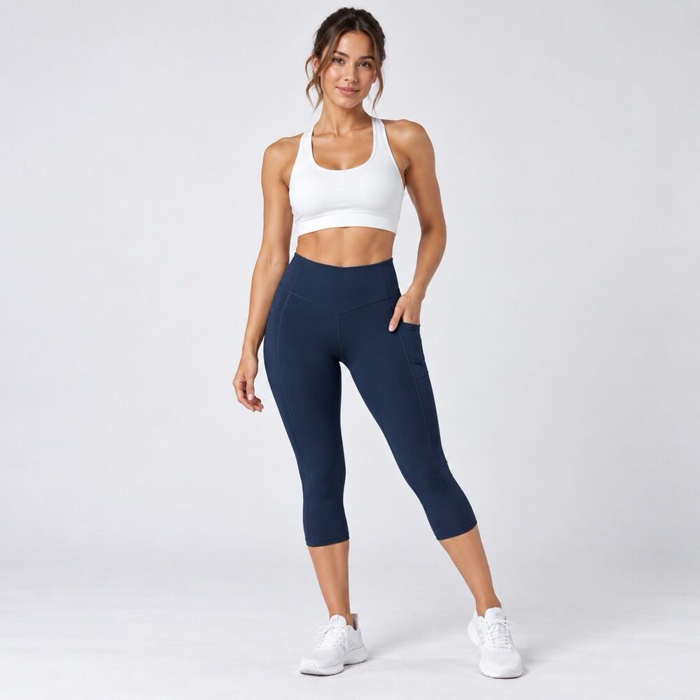 Halara Womens L UltraSculpt Blue Scrunch Butt Lifting Leggings Yoga High Rise